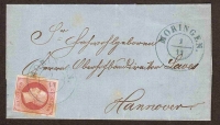Hannover, Mi.-Nr. 14, schöner kleiner Brief