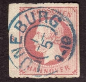Hannover, Mi.-Nr. 23 y, Stempel LÜNEBURG