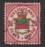 Helgoland, Mi.-Nr. 18 b, sauber gestempelt, geprüft
