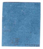 Oldenburg, Mi.-Nr. 2.III, blauer Stempel, geprüft