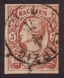 Sachsen, Michel-Nr. 12, Rund-Stempel LEIPZIG