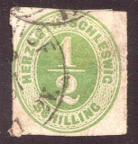 Schleswig-Holstein, Michel-Nr. 13, Rundstempel
