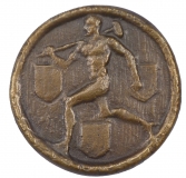 Bronzemedaille Unikat, Dürerwappen, 1908