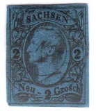 Sachsen, Michel-Nr. 10, Stempel Nr. 1 (DRESDEN)