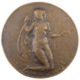 Bronzemedaille, unbekleidete weibliche Gestalt 1910
