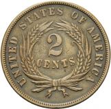 USA, 2 CENTS 1865